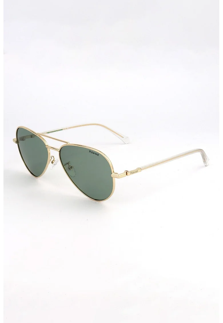 Ochelari de soare aviator cu lentile polarizate, Auriu deschis