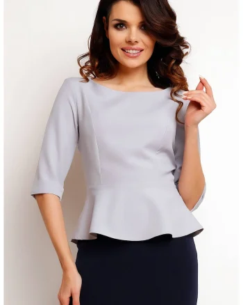 Bluza dama,  Poliester, Gri