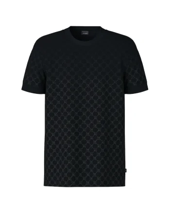 Tricou din bumbac cu imprimeu, Albastru inchis