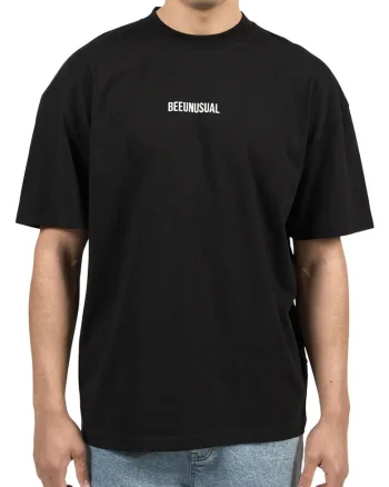 Tricou cu imprimeu pe partea din spate, Negru
