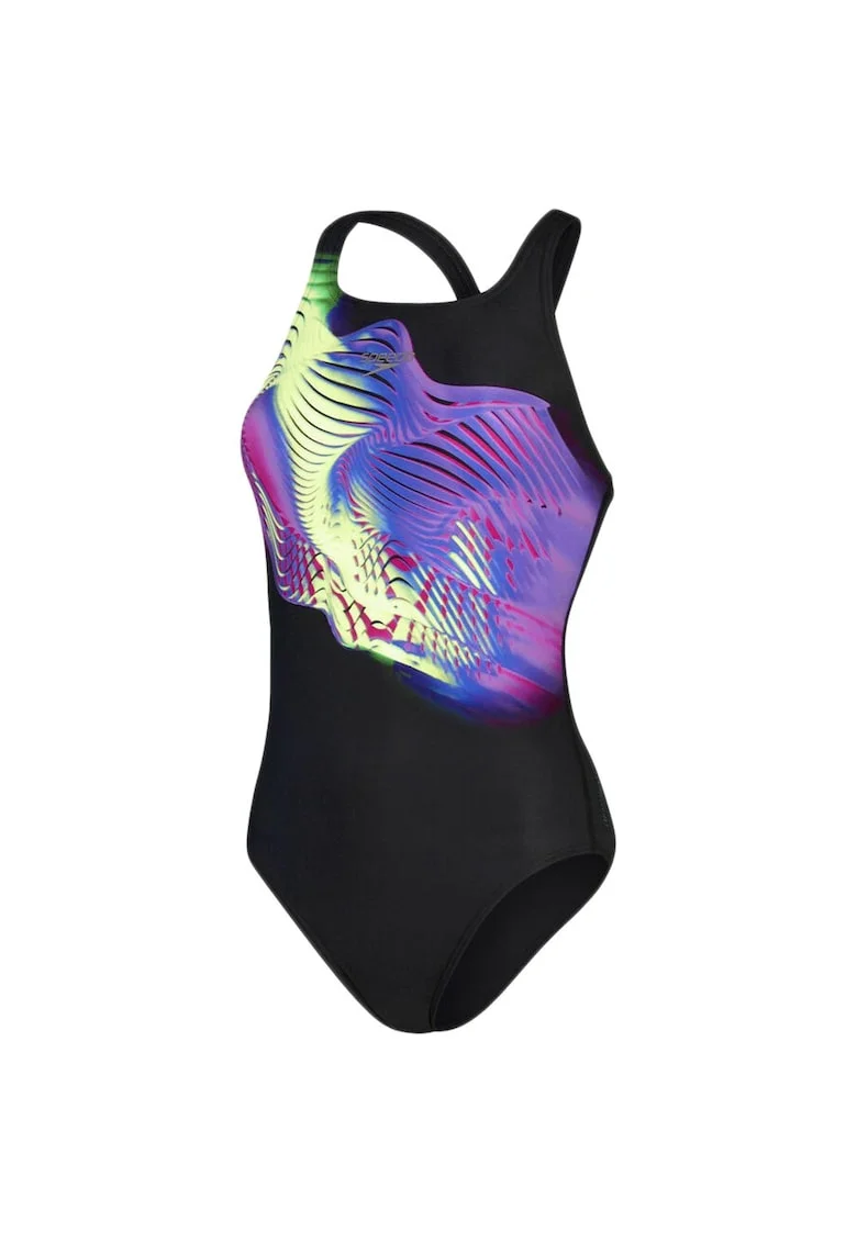 Costum de  Medalist, negru, valuri, Negru