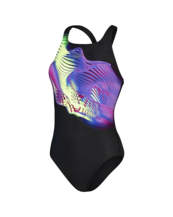 Costum de  Medalist, negru, valuri, Negru