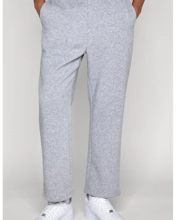 Pantaloni lejeri de trening cu buzunare, Gri deschis melange