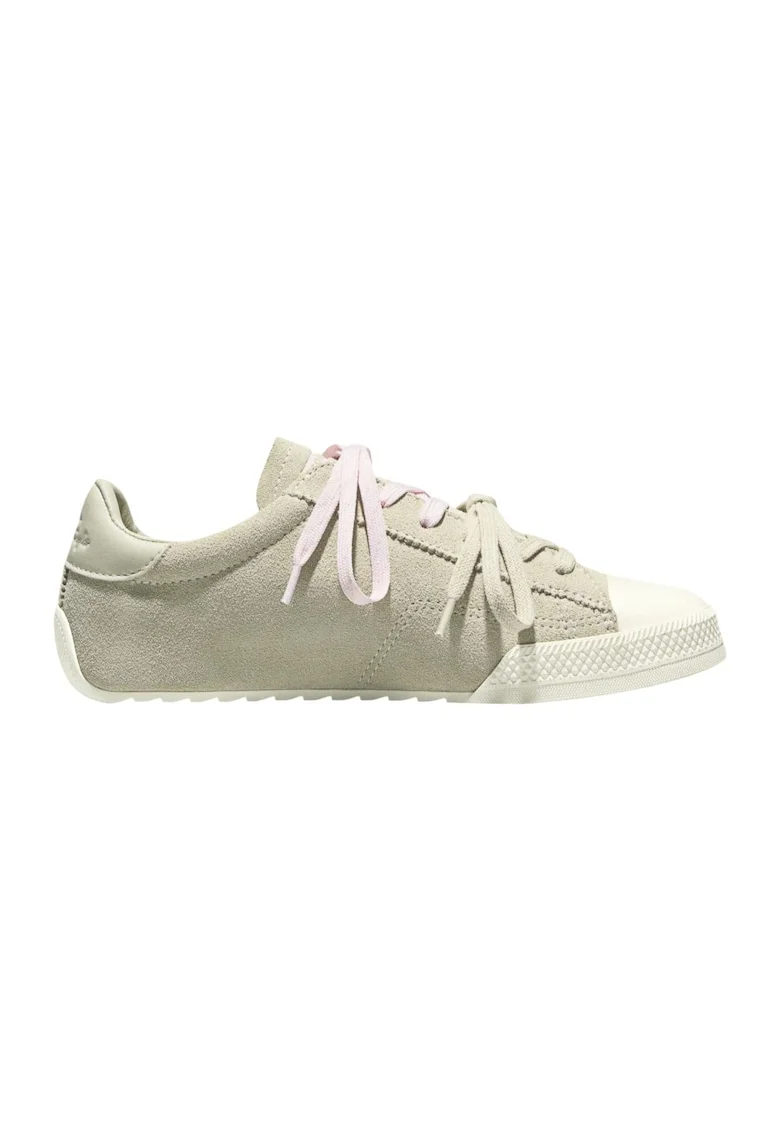 Pantofi sport Chuck Taylor de piele intoarsa si piele, Bej/Roz