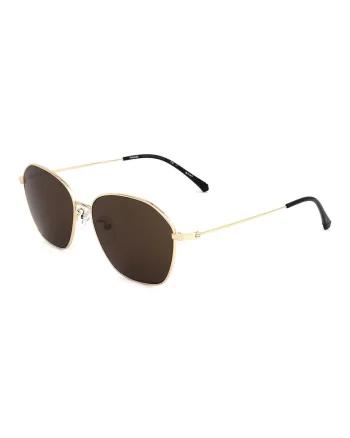 Ochelari de soare cu lentile polarizate si rame metalice, Auriu deschis
