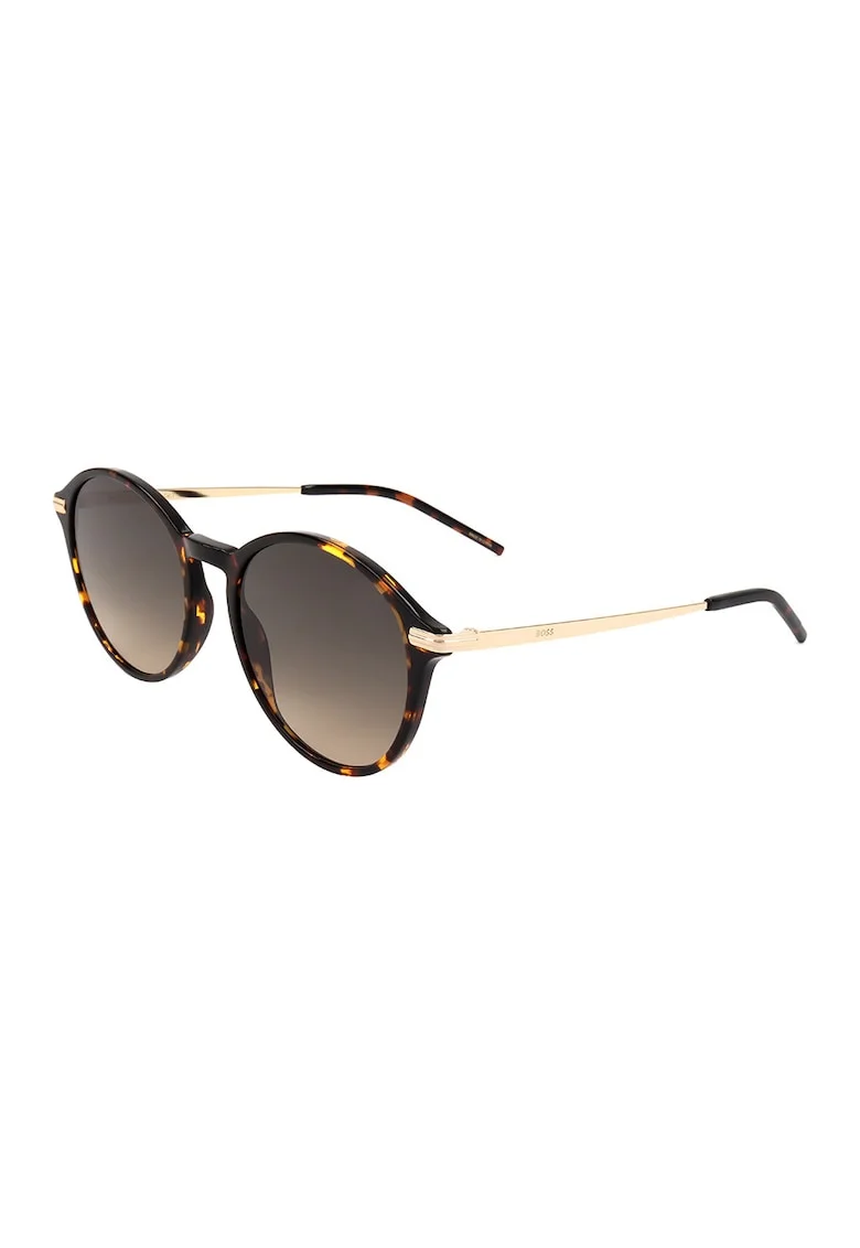 Ochelari de soare pantos cu lentile in degrade, Maro inchis/Negru
