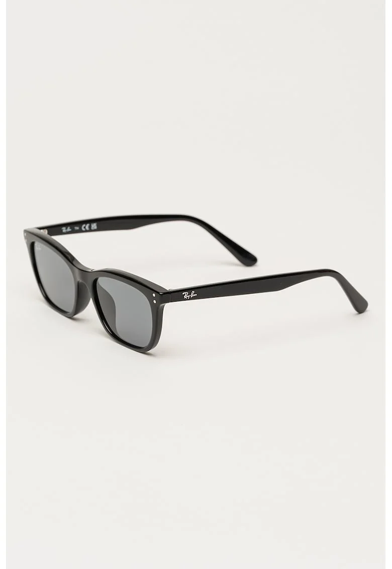 Ochelari de soare unisex cu logo, Negru