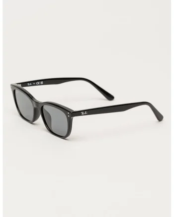 Ochelari de soare unisex cu logo, Negru