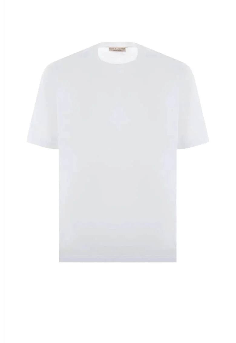 Tricou barbati,  Crew Neck, Alb,, Alb