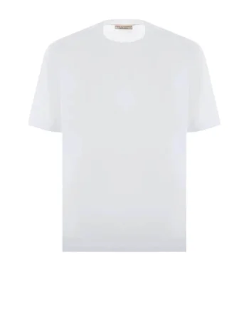 Tricou barbati,  Crew Neck, Alb,, Alb