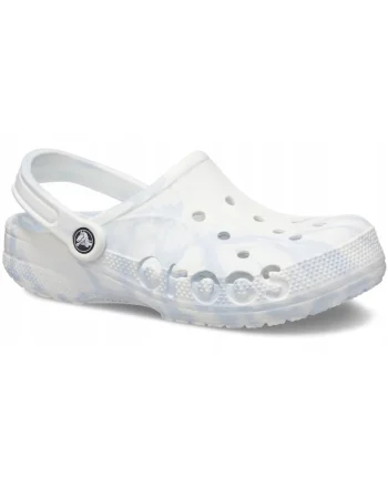 Saboti Femei,  Baya Marbled Clog, Alb, Alb