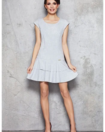 Rochie dama  Bumbac, M042 - Gri -
