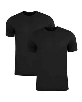 Tricou copii  Junior Blank Base T-shirt 2-pack, Negru