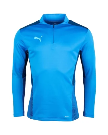 Bluza barbati  Teamcup 14 Zip Top, Albastru