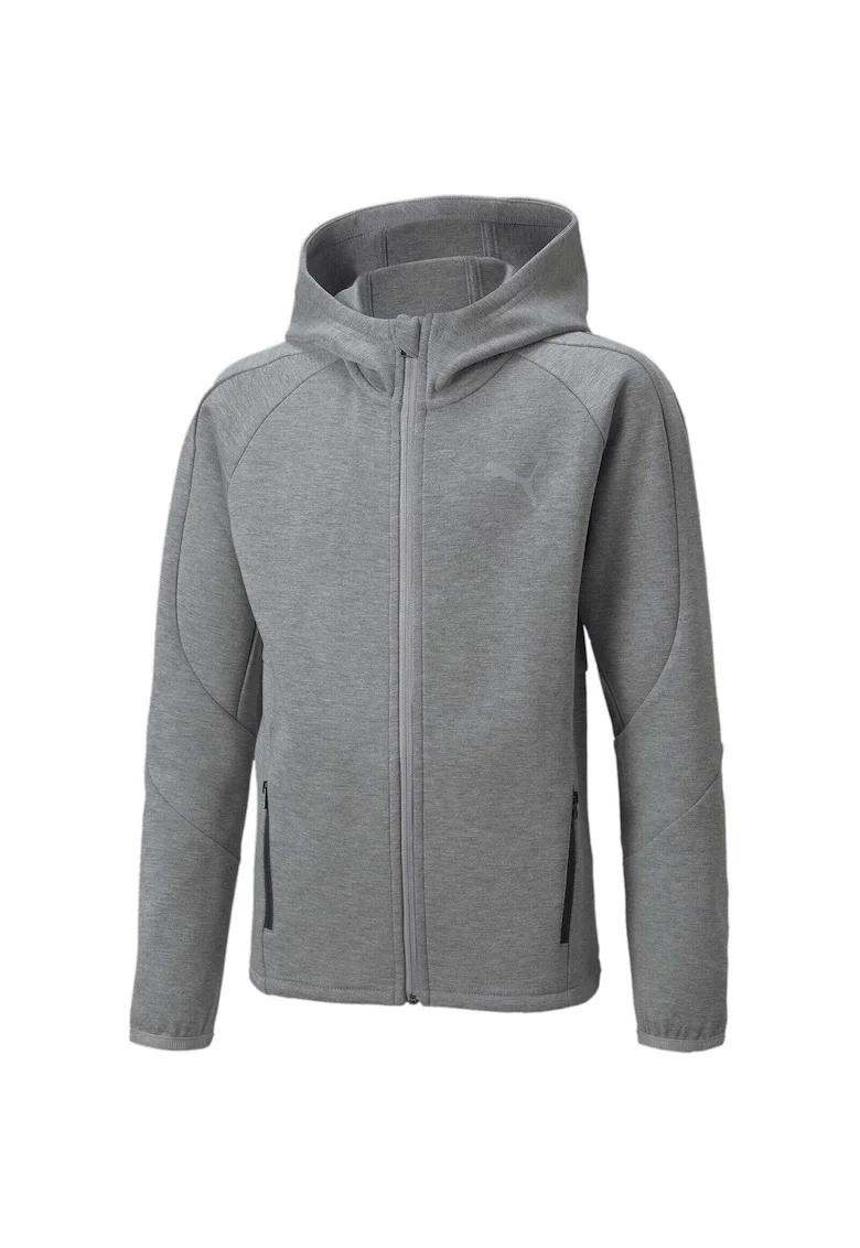 Hanorac copii  Evostripe Full-zip Hoodie Dk B, Gri
