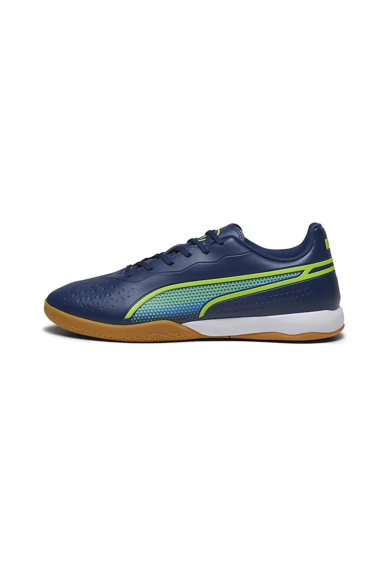 Pantofi pentru fotbal King Match IT Indoor, Albastru inchis/Verde lime