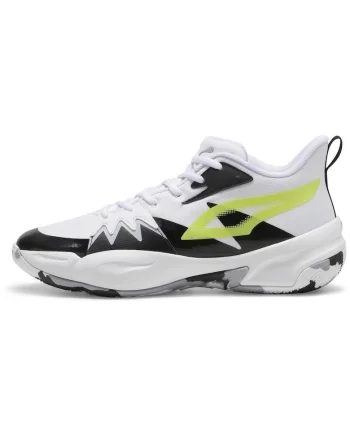 Pantofi sport  Genetics Puma White-Electric Lime
