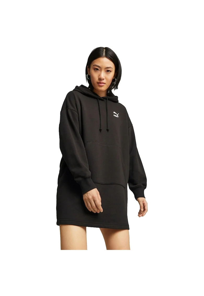Rochie femei  Classics Hooded, Negru, XXS