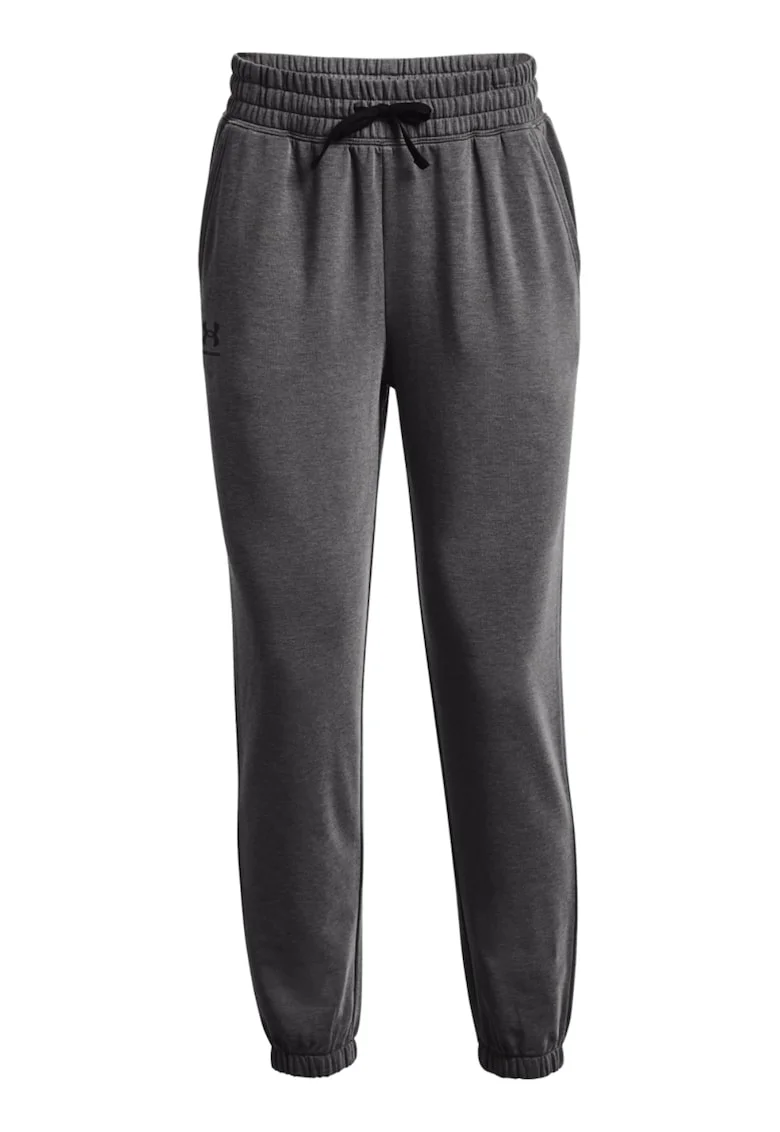 Pantaloni cu buzunare laterale pentru fitness Rival Terry, Gri