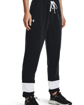 Pantaloni cu snur in talie pentru antrenament, Negru
