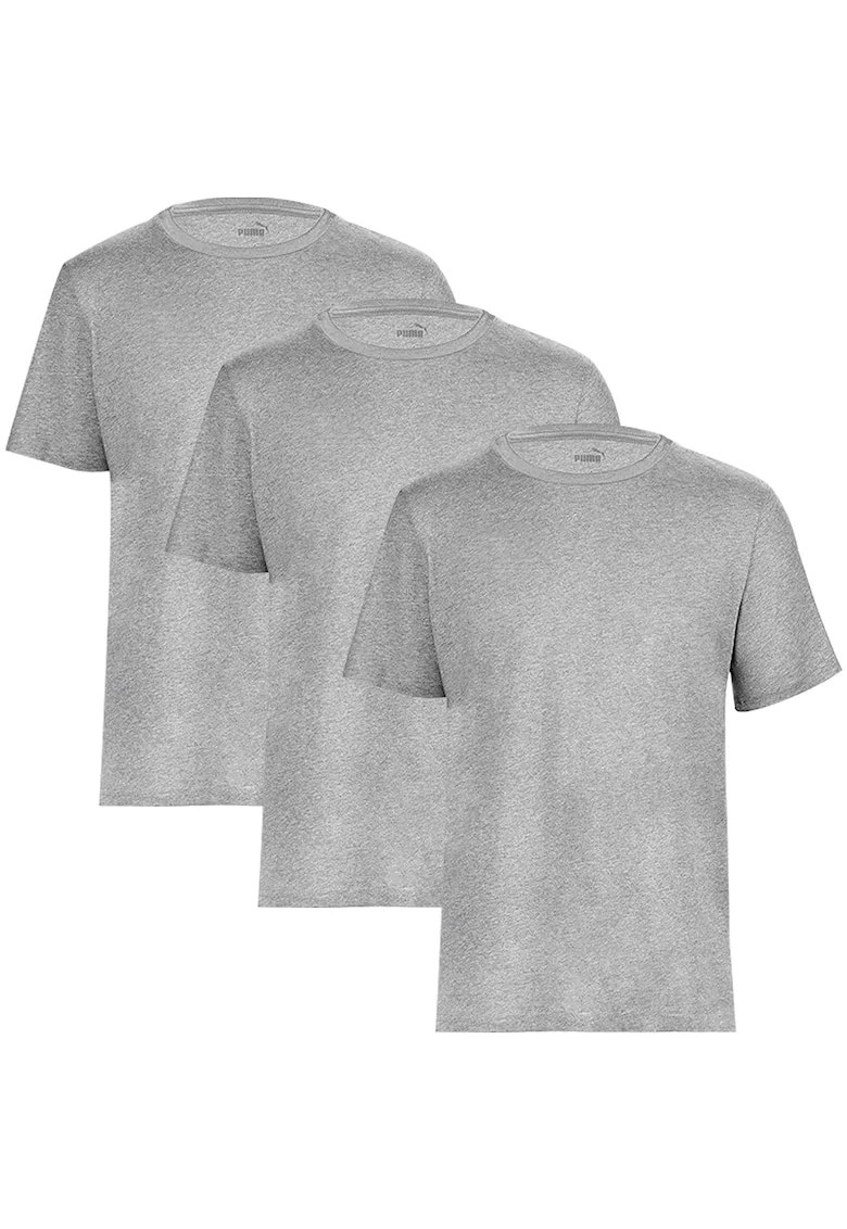 Tricou barbati  Men Base T-shirt Grey Heather 3-pack, Gri