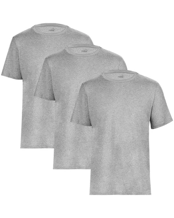 Tricou barbati  Men Base T-shirt Grey Heather 3-pack, Gri