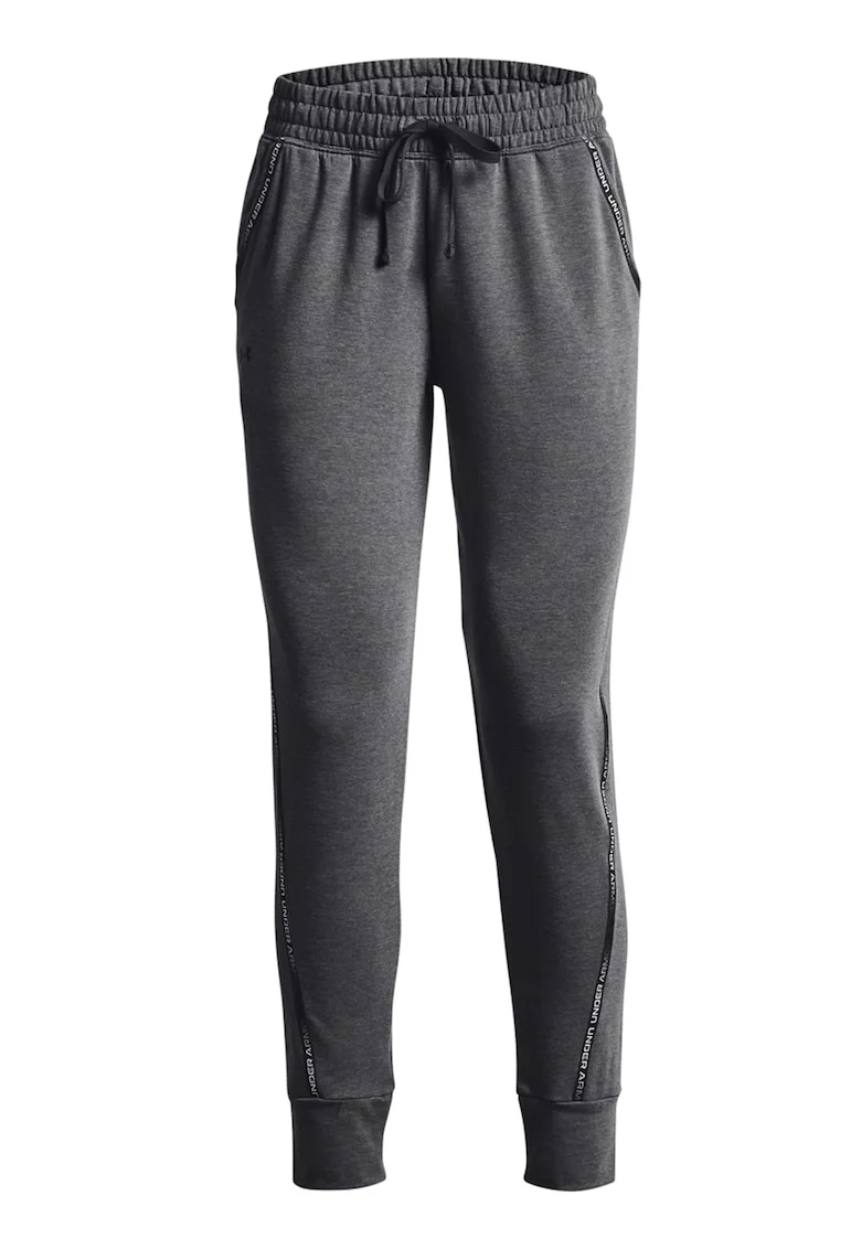 Pantaloni cu snur de ajustare pentru antrenament, Gri inchis