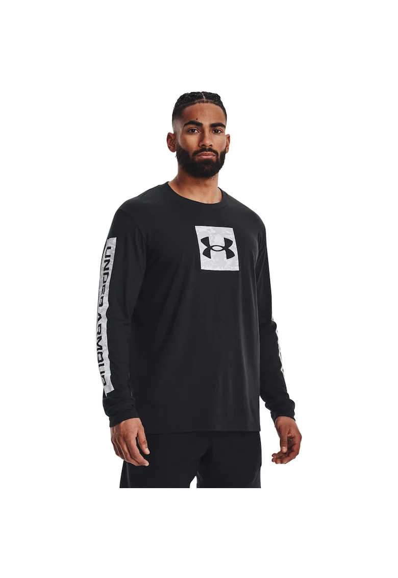 Bluza cu imprimeu logo pentru fitness Camo Boxed