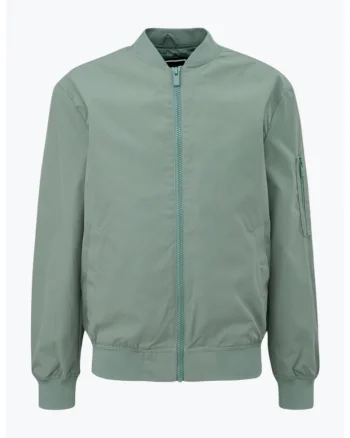 Jacheta barbati tip aviator cu buzunare oblice verde deschis, Verde deschis
