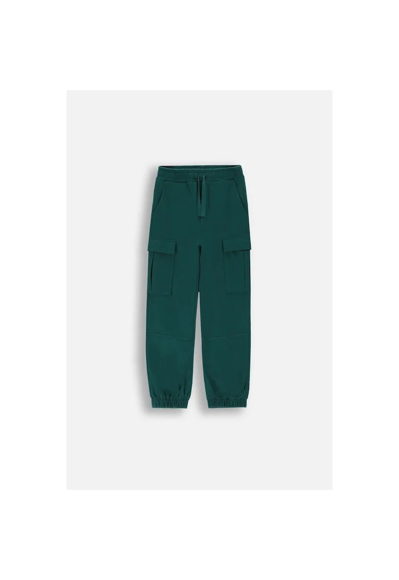 Pantaloni de trening cu buzunare multiple, Verde
