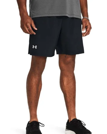 Pantaloni scurti pentru alergare Launch 7'', Negru