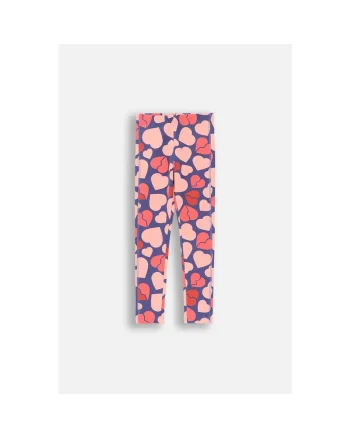Colanti cu imprimeu cu inimi, Multicolor