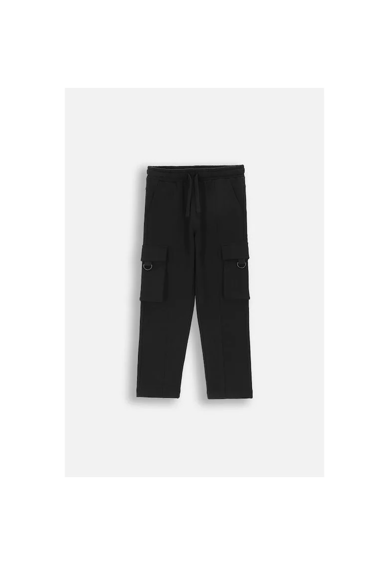 Pantaloni sport cargo, Negru