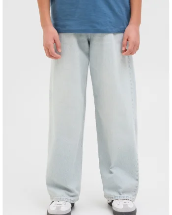 Blugi baggy Iron 205, Albastru glaciar