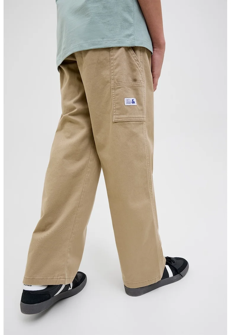 Pantaloni cu croiala dreapta, Maro nisip