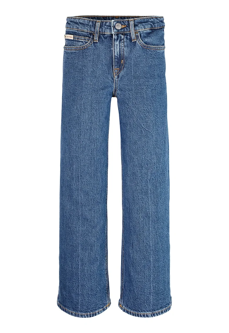 Blugi relaxed fit de bumbac, Albastru inchis