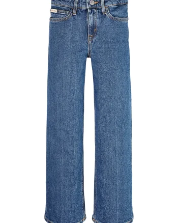 Blugi relaxed fit de bumbac, Albastru inchis