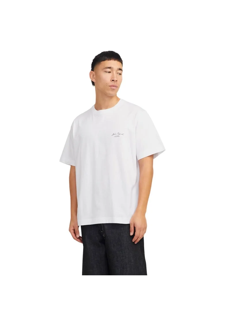 Tricou JACK &JONES Islington Back 40265, Alb