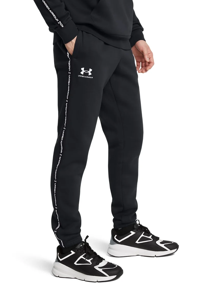 Pantaloni cu snur pentru fitness Icon, Negru