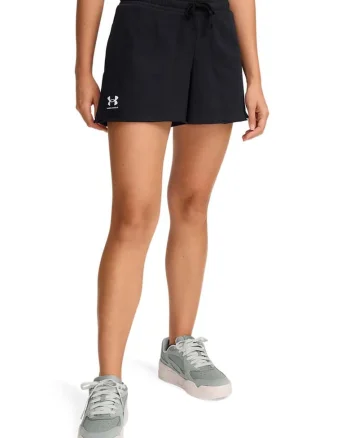 Pantaloni scurti cu snur de ajustare pentru fitness Rival, Negru