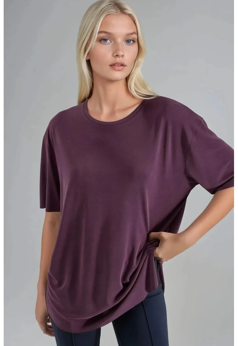 Tricou dama,  mov lavanda, jerseu