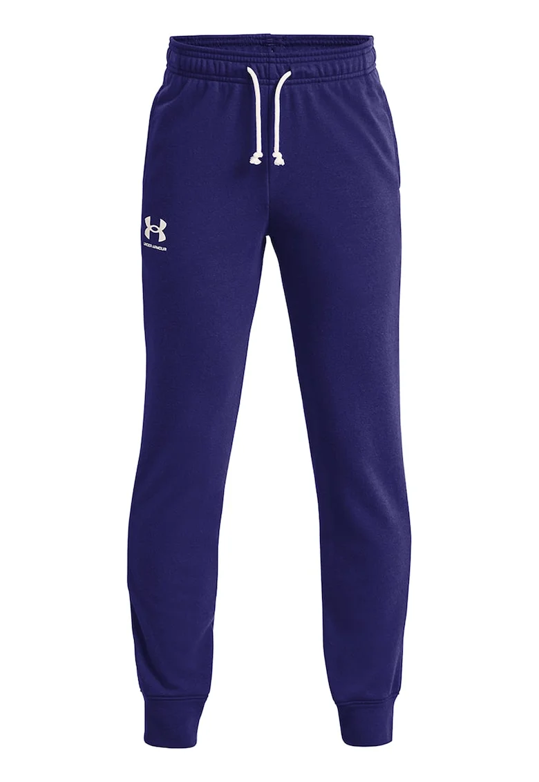 Pantaloni lejeri din amestec de bumbac, pentru fitness, Albastru