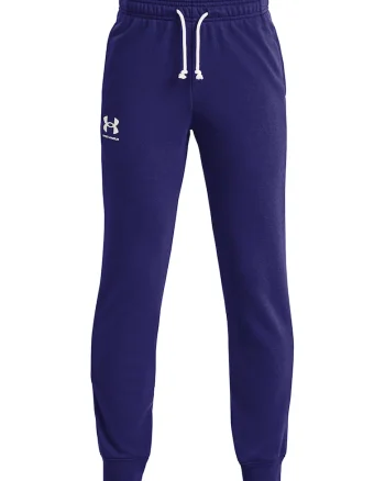 Pantaloni lejeri din amestec de bumbac, pentru fitness, Albastru
