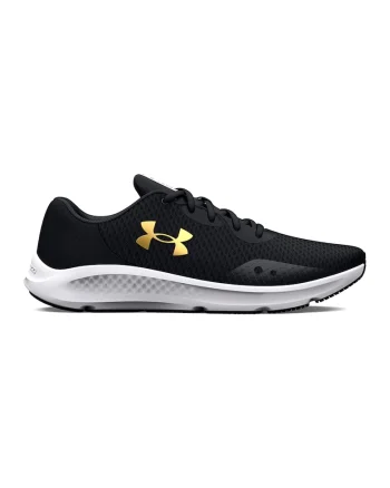 Pantofi low-cut pentru alergare Charged Pursuit 3, Alb/Auriu/Negru