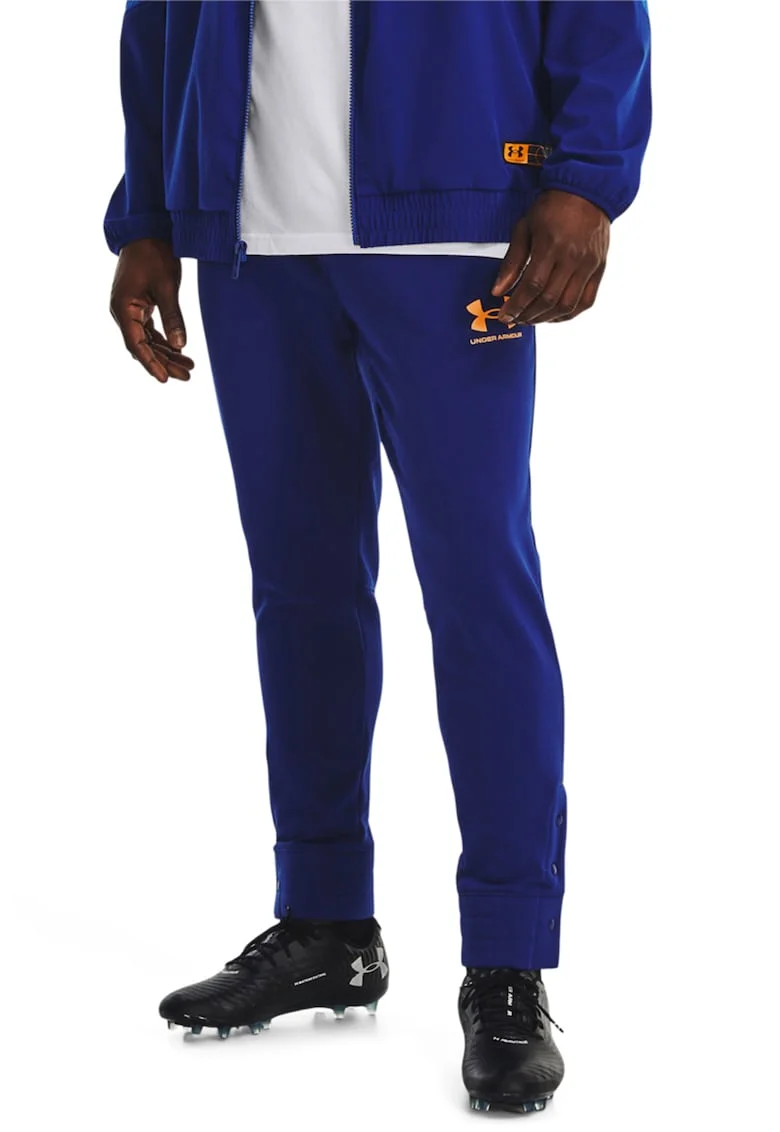 Pantaloni cu slituri la nivelul gleznei, pentru fotbal Accelerate, Albastru royal