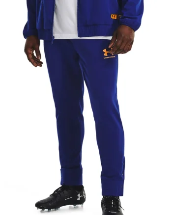 Pantaloni cu slituri la nivelul gleznei, pentru fotbal Accelerate, Albastru royal
