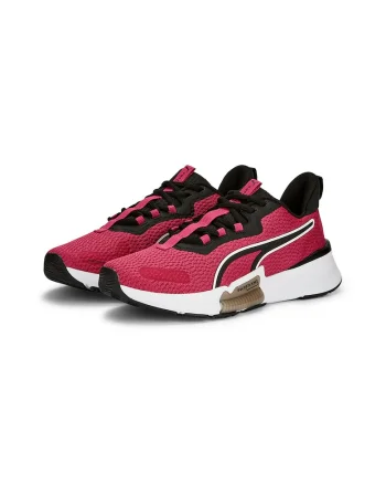 Pantofi de plasa pentru fitness PWRFrame, Negru/Coral