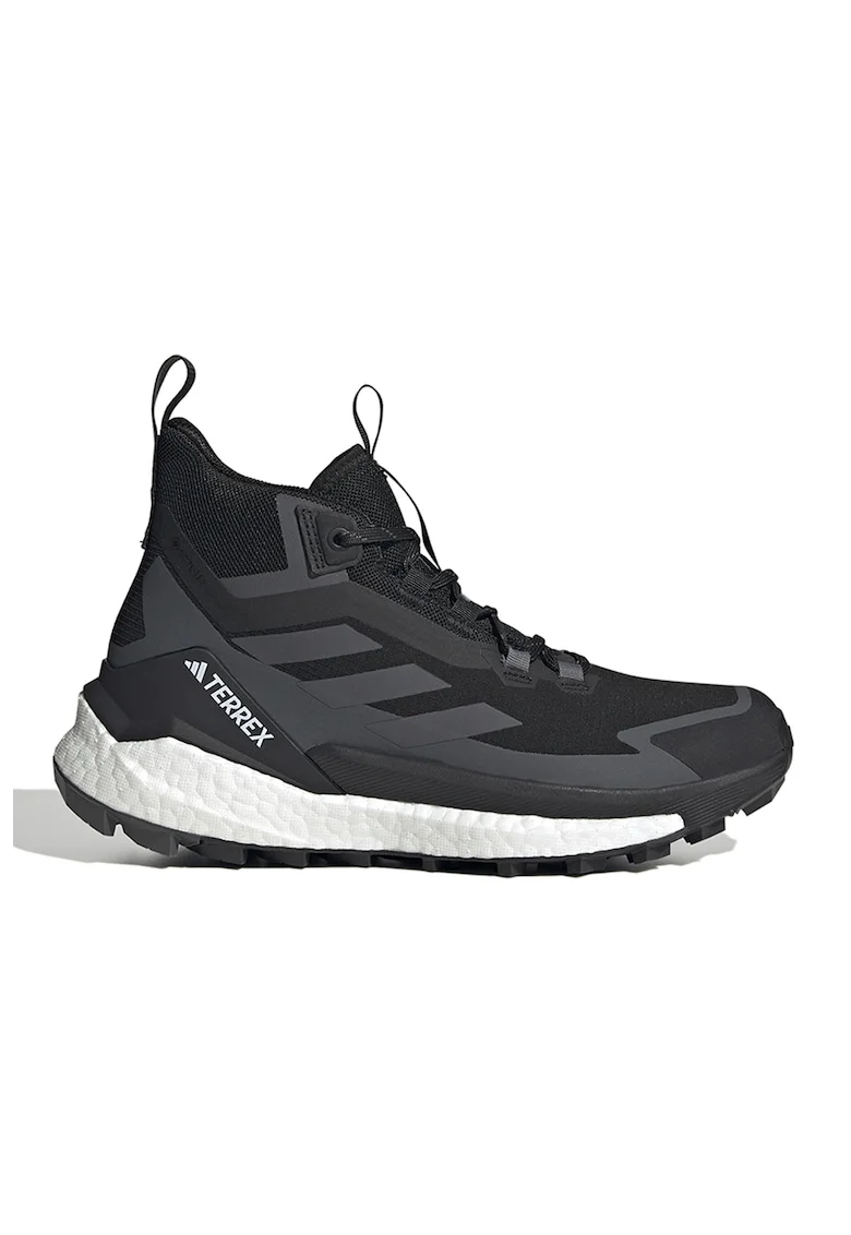 Pantofi mid-high pentru drumetii Terrex Free, Negru/Gri antracit