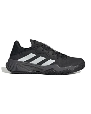 Pantofi cu garnituri de plasa pentru tenis Barricade, Alb/Negru/Gri