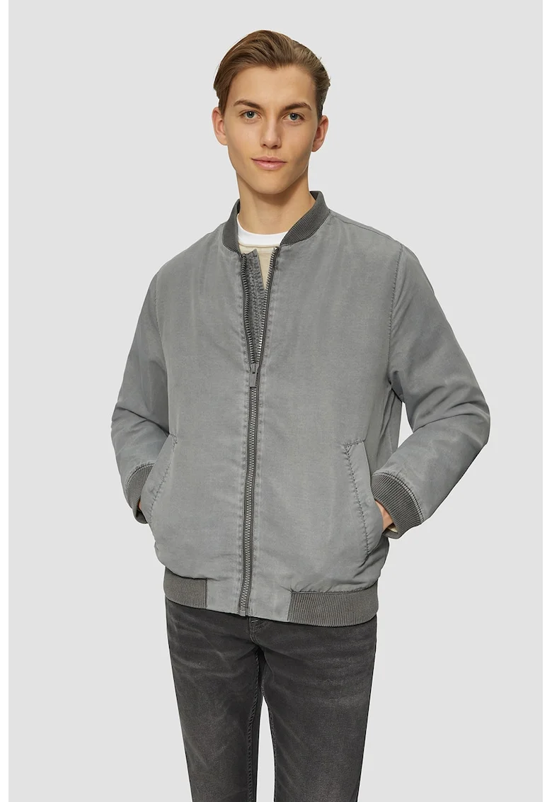 Jacheta bomber uni, Gri